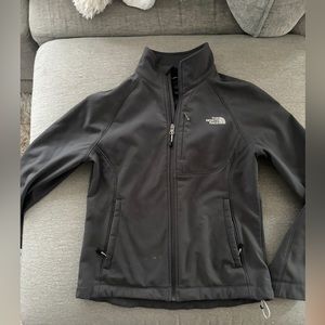Womens Gray Northface Soft Shell Jacket